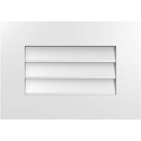 Ekena Millwork Vertical Surface Mount PVC Gable Vent: Non-Functional, w/ 3-1/2"W x 1"P Standard Frame, 20"W x 14"H GVPVE20X1401SN